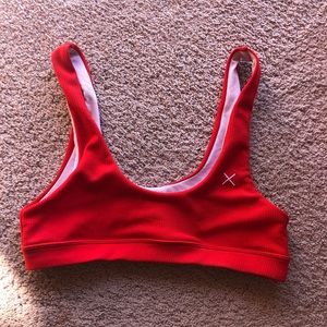 BoutineLA Red swim top